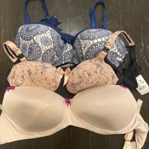 Three BEAUTIFUL NURSING BRAS